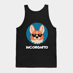 Incorgnito Dog Lover Corgi Cute Gift Tank Top